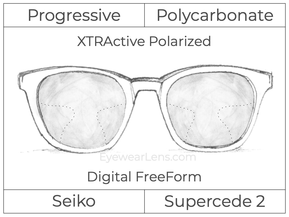 Progressive - Seiko - Supercede 2 - Digital - Polycarbonate - Transitions XTRActive Polarized
