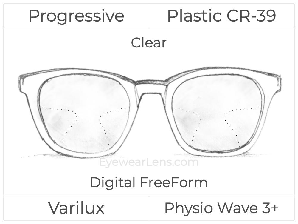 Progressive - Varilux - Physio Wave 3 - Digital FreeForm - Plastic - Clear