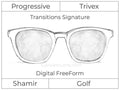 Progressive - Shamir - Golf - Digital - Trivex - Transitions Signature
