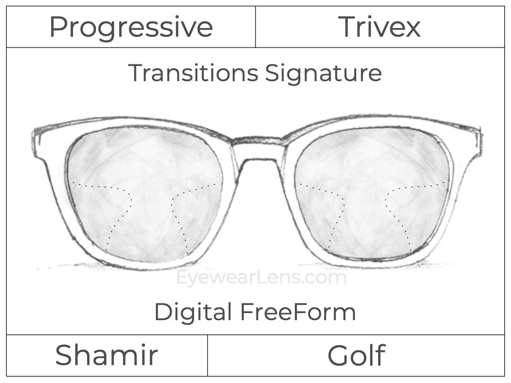 Progressive - Shamir - Golf - Digital - Trivex - Transitions Signature