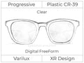 Progressive - Varilux - XR Design - Digital - Plastic - Clear