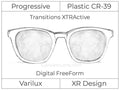 Progressive - Varilux - XR Design - Digital - Plastic - Transitions XTRActive