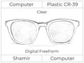 Computer Progressive - Shamir - Computer - Digital FreeForm - Plastic - Clear