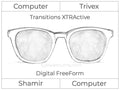 Computer Progressive - Shamir - Computer - Digital FreeForm - Trivex - Transitions Signature XTRActive