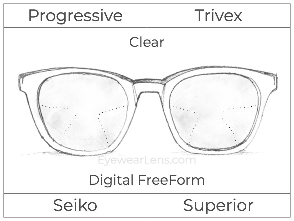 Progressive - Seiko - Superior - Digital FreeForm - Trivex - Clear