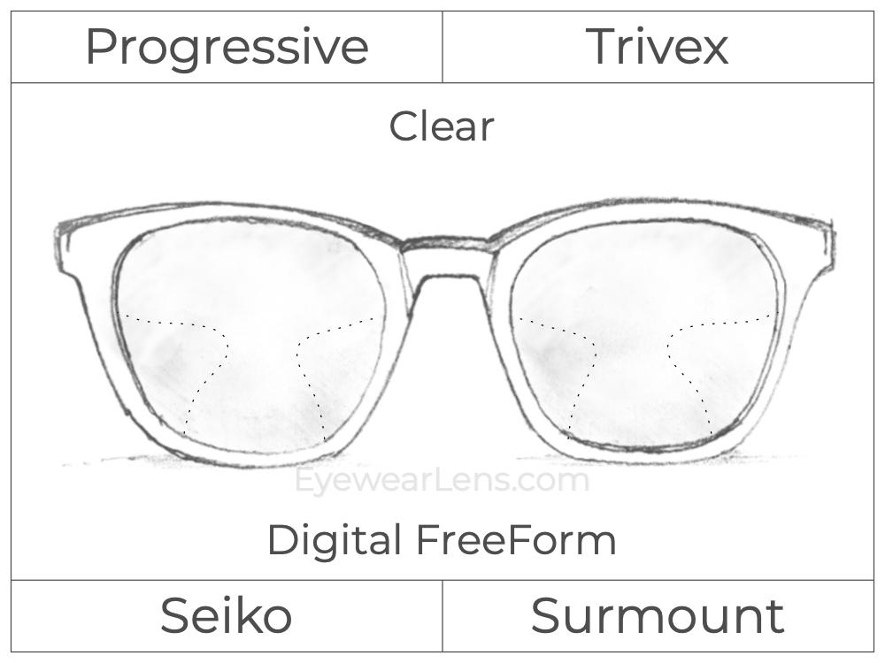 Progressive - Seiko - Surmount - Digital FreeForm - Trivex - Clear