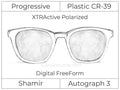 Progressive - Shamir - Autograph 3 - Digital - Plastic - Transitions XTRActive Polarized