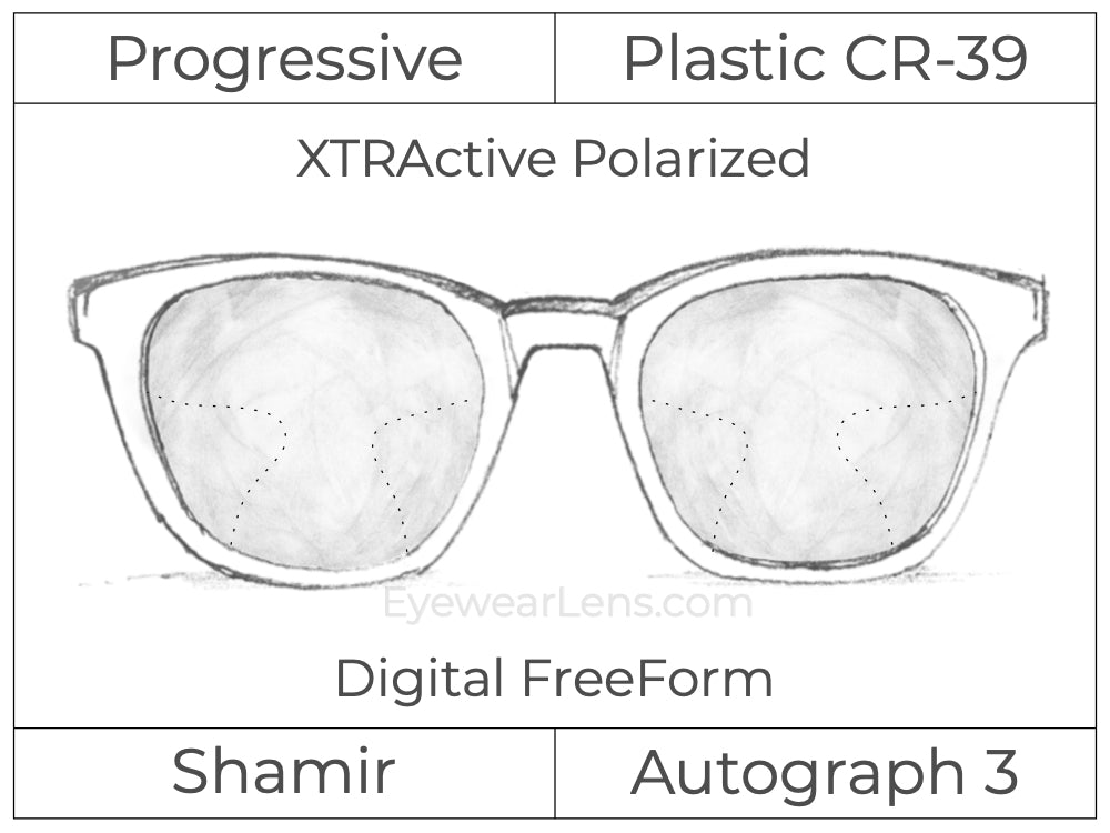 Progressive - Shamir - Autograph 3 - Digital - Plastic - Transitions XTRActive Polarized