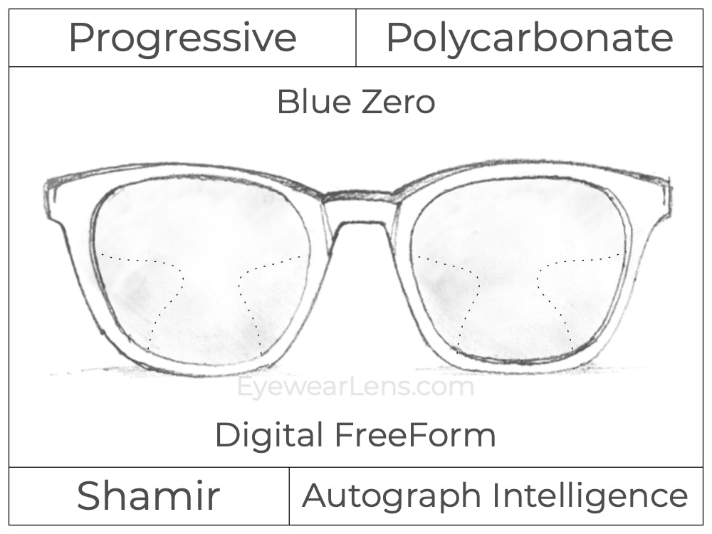 Progressive - Shamir - Autograph Intelligence - Digital - Polycarbonate - Blue Zero