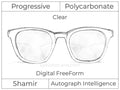 Progressive - Shamir - Autograph Intelligence - Digital - Polycarbonate - Clear