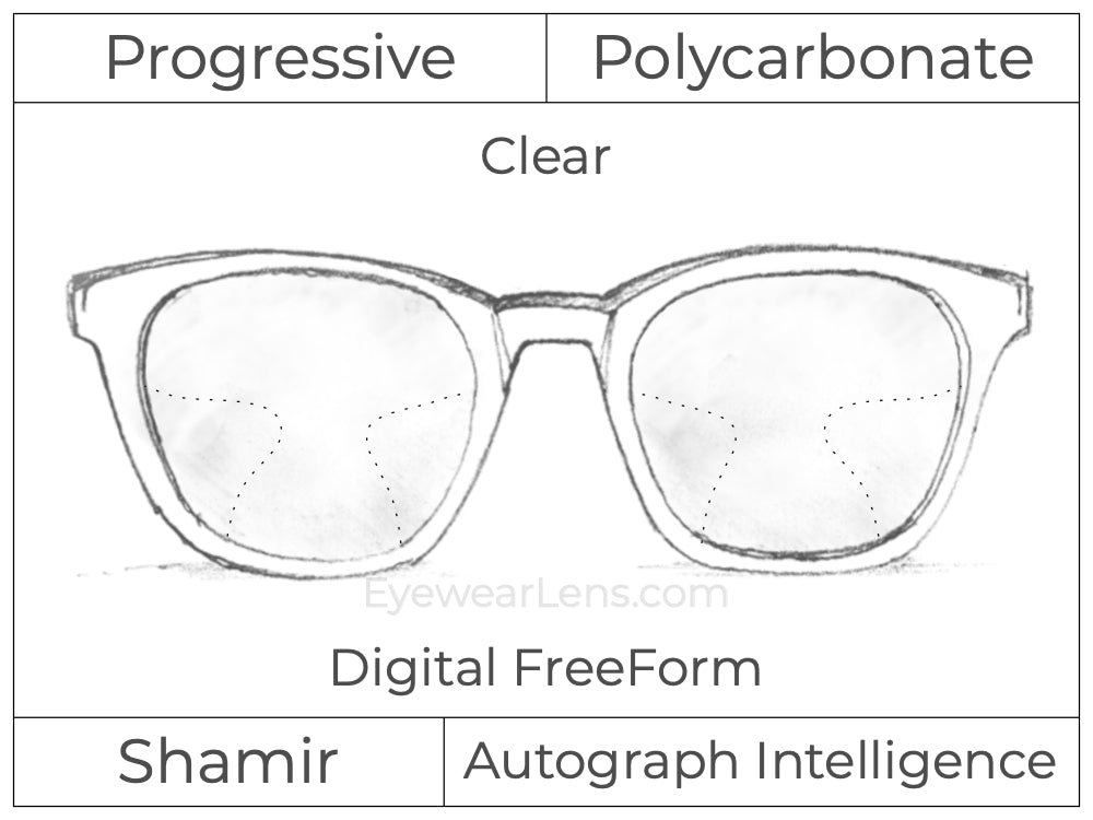 Progressive - Shamir - Autograph Intelligence - Digital - Polycarbonate - Clear