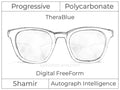 Progressive - Shamir - Autograph Intelligence - Digital - Polycarbonate - TheraBlue