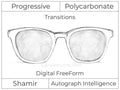 Progressive - Shamir - Autograph Intelligence - Digital - Polycarbonate - Transitions Signature