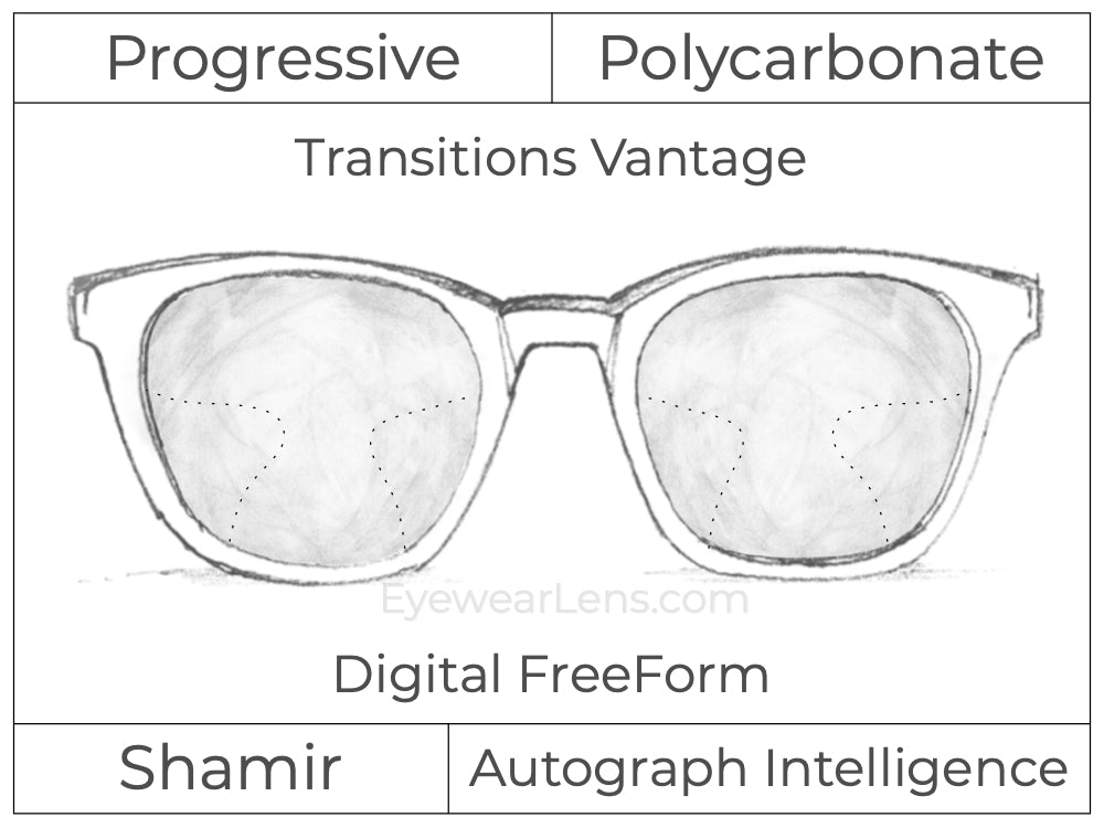 Progressive - Shamir - Autograph Intelligence - Digital - Polycarbonate - Transitions Vantage