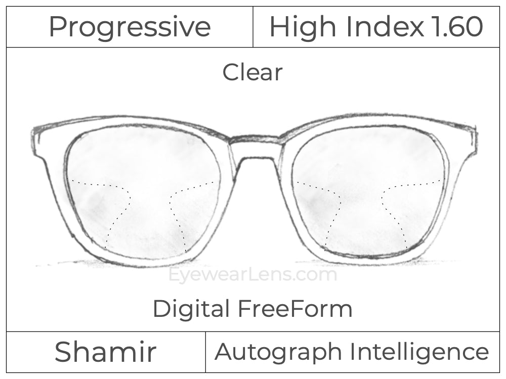 Progressive - Shamir - Autograph Intelligence - Digital - High Index 1.60 - Clear