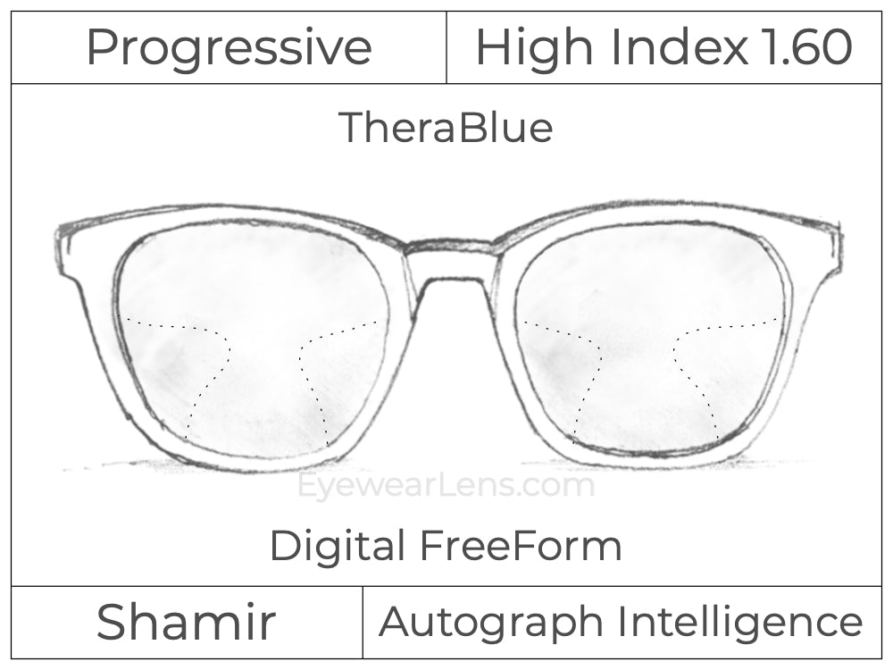Progressive - Shamir - Autograph Intelligence - Digital - High Index 1.60 - TheraBlue