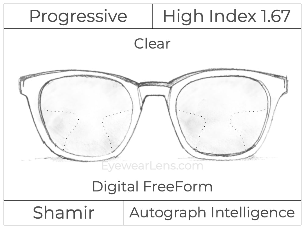 Progressive - Shamir - Autograph Intelligence - Digital - High Index 1.67 - Clear