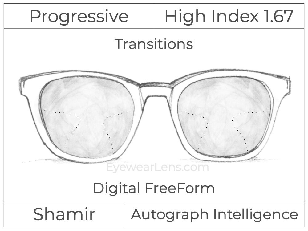 Progressive - Shamir - Autograph Intelligence - Digital - High Index 1.67 - Transitions Signature