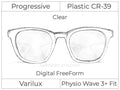 Progressive - Varilux - Physio Wave 3 Fit - Digital FreeForm - Plastic - Clear