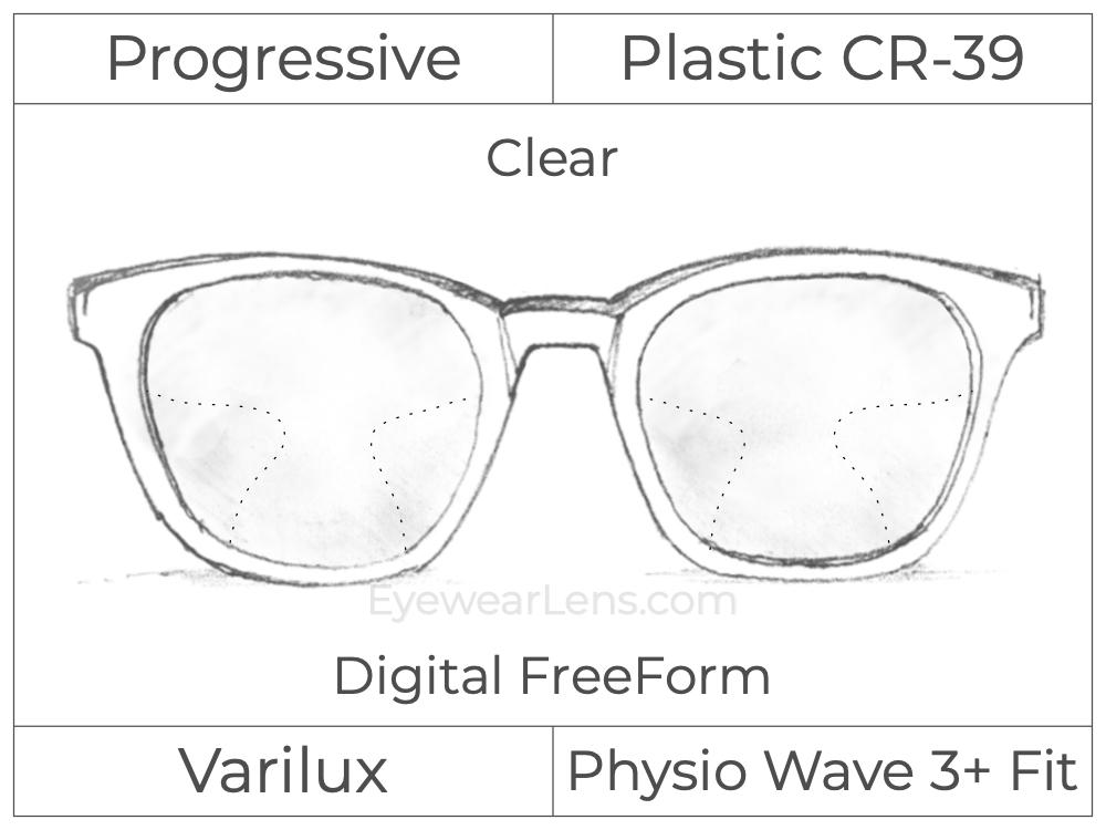 Progressive - Varilux - Physio Wave 3 Fit - Digital FreeForm - Plastic - Clear