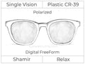 Single Vision - Plastic - Shamir Relax - Digital FreeForm - Polarized - Aspheric
