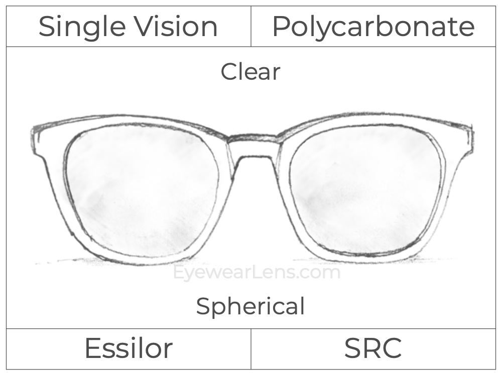 Single Vision - Polycarbonate - Clear - Aspheric  display picture 2